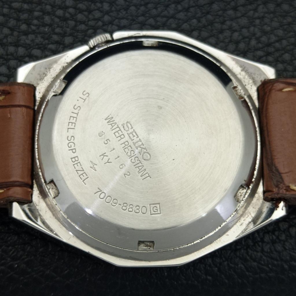 JAPAN VINTAGE SEIKO 5 AUTOMATIC 7009A MENS ORIGINAL DIAL WATCH a702368-5 R124-a702368
