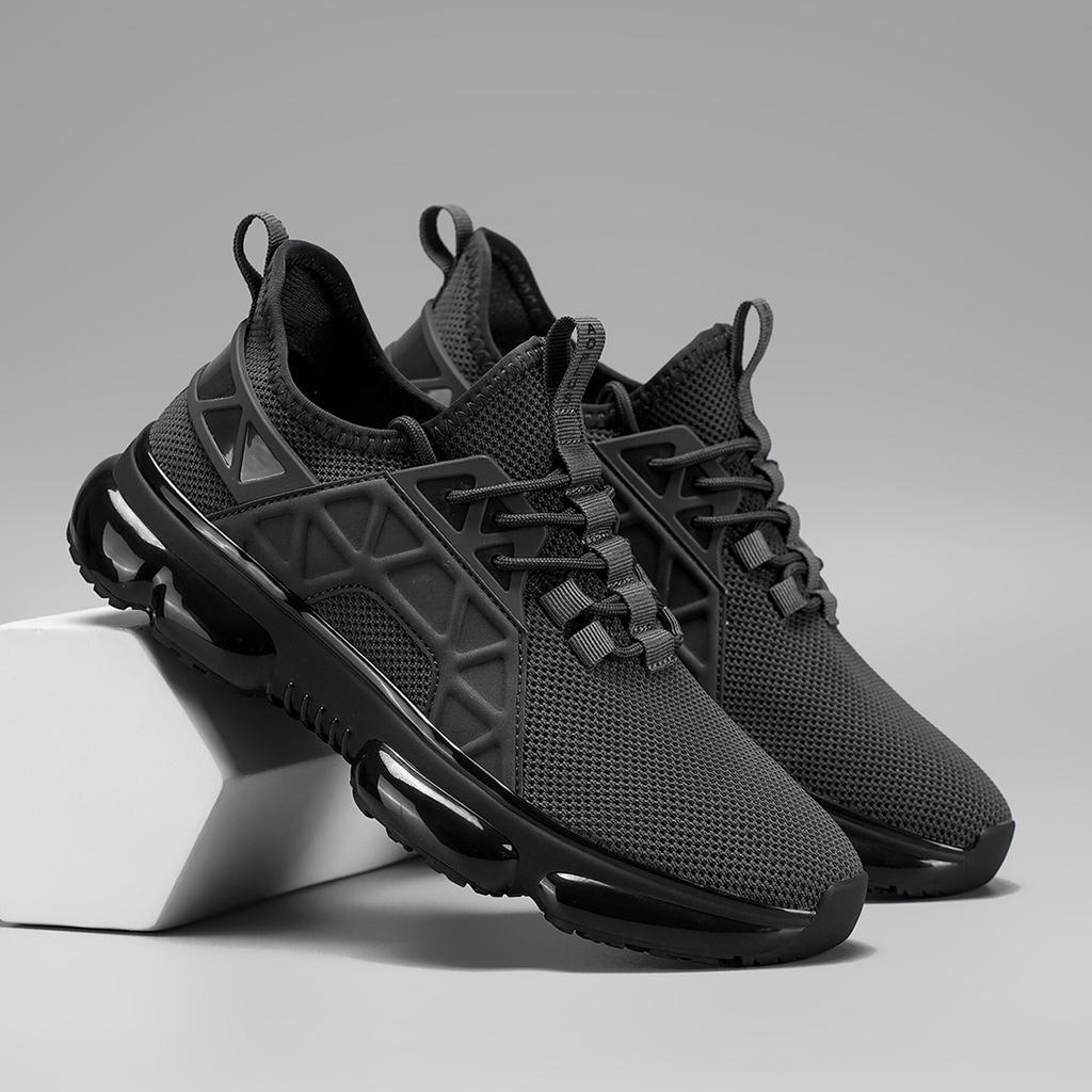 Men's Sports Running Jogging Shoes Casual Sneakers Outdoor Breathable Mesh Shoes For Men Light Shock-absorption Plus Size Tennis