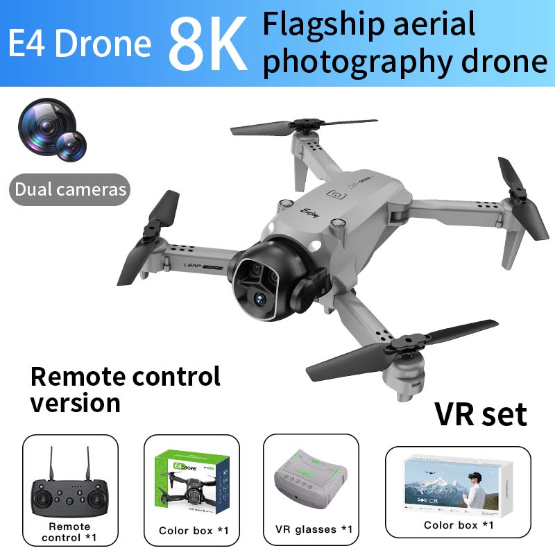 Professional Drone E4 Standard-Angle SD Camer WiFi Fpv Height Hold Foldable RC Quadrotor helicopter Camera-Free Children's Toys