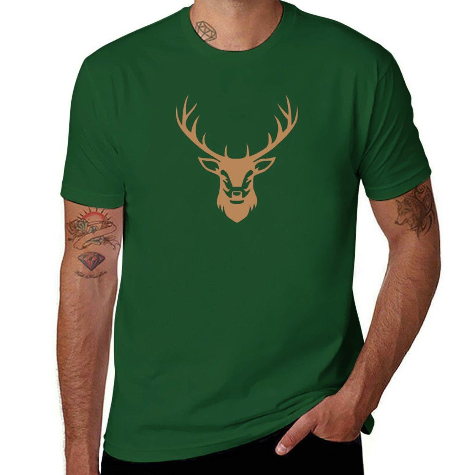 

Deer art design | Dark Deer T-Shirt cute tops cute clothes Aesthetic clothing men graphic t shirts 4XL