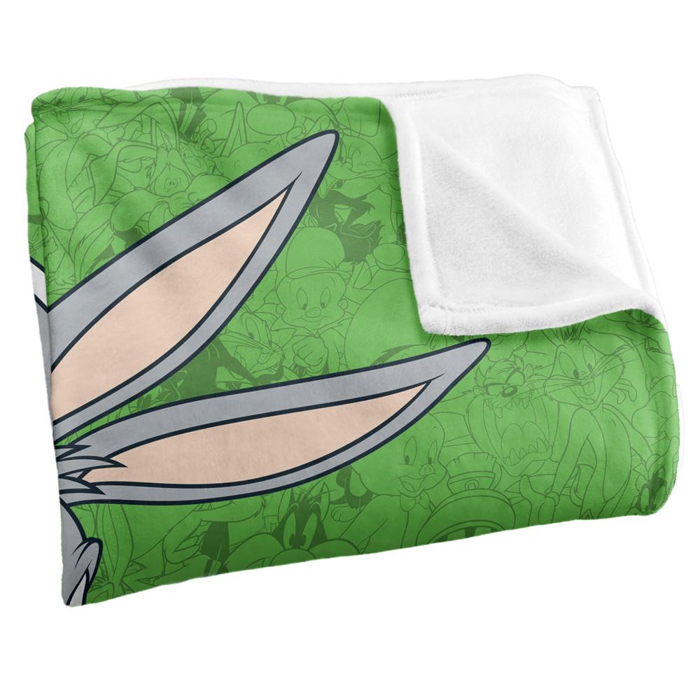 Looney Tunes Character Collage Bugs Bunny Blanket