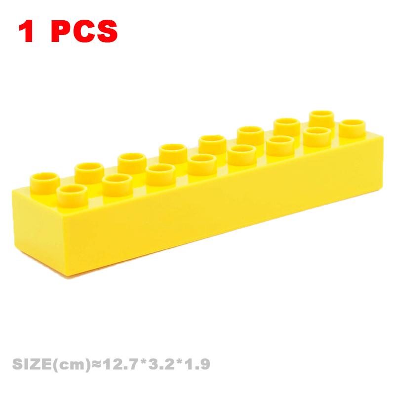 Big Building Blocks Compatible With Duploes Base Bricks Thick Thin Square Assemble Children's DIY Educational Creative Toys