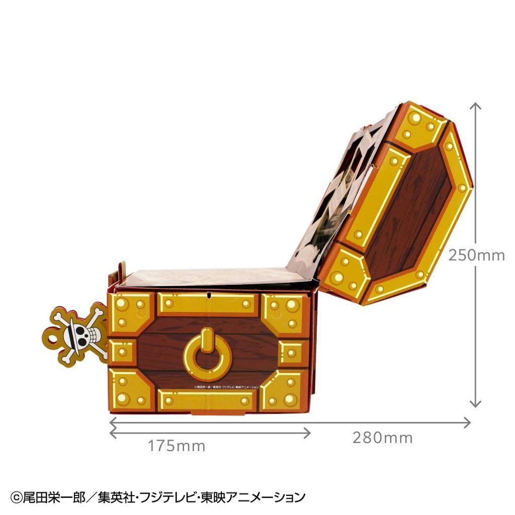 Giftule [Treasure Chest] One Piece Limited Edition Design (Wanted Poster) S Size Merchandise with Lock Straw Hat Pirates Anime Gift Limited Edition