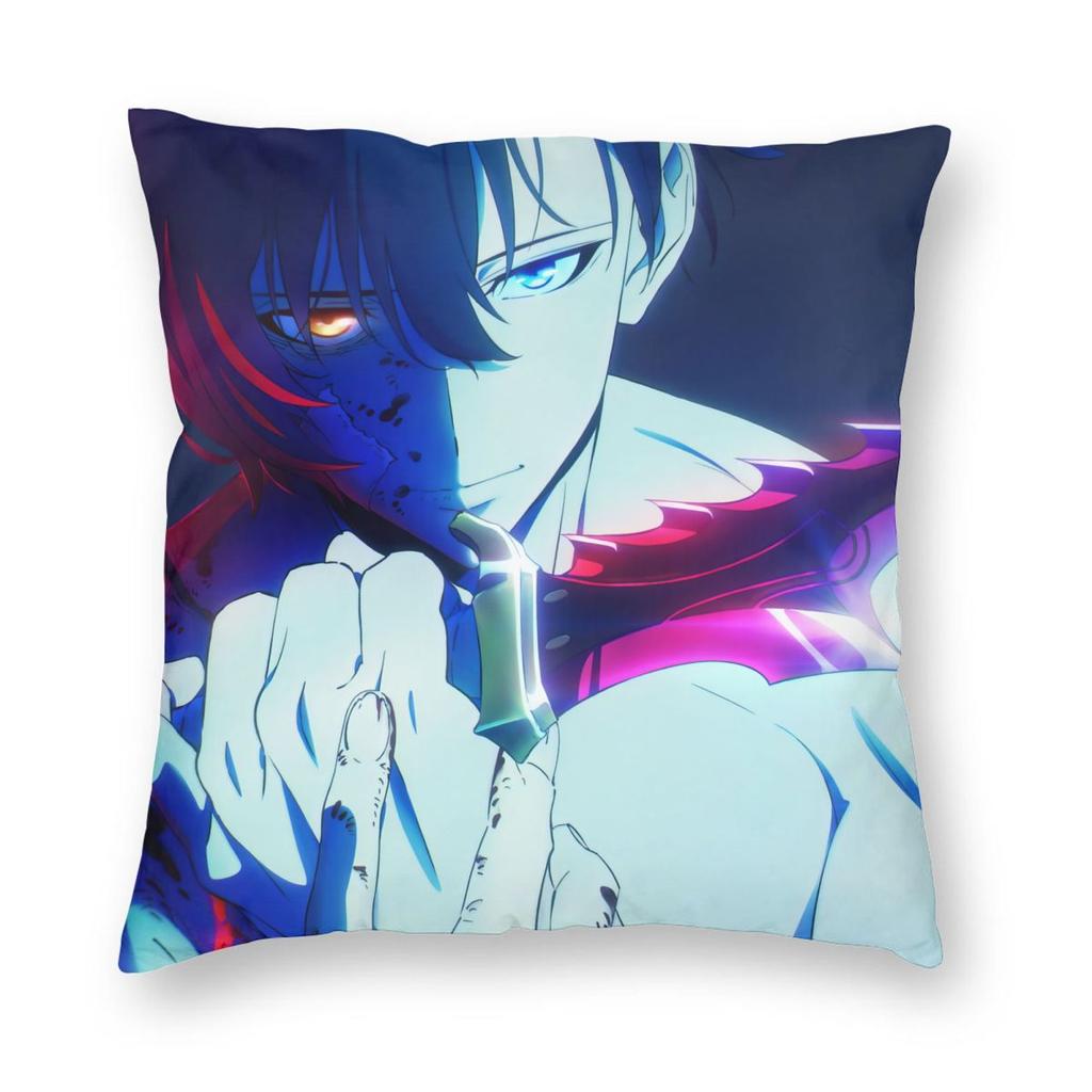 Anime Solo Leveling Pillowcase Printed Fabric Cushion Cover Decoration Throw Pillow Case Cover Seat Square 40X40cm