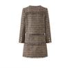 Nanyou Elegant Tweed Wool Jacket & Skirt Set