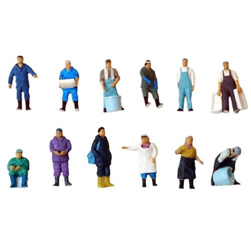 Tomytec Diorama Collection: The Humans 119, Fishing Port People, Diorama Supplies