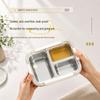 Portable 3-Compartment 304 Stainless Steel Bento Box