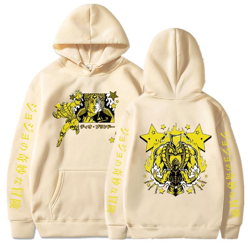 

Японське аніме Jojo Bizarre Adventure Men Hoodie Manga Killer Queen Graphic Print Hoodies Fashion Casual Gothic Oversize Sweatshirt XXL хакі
