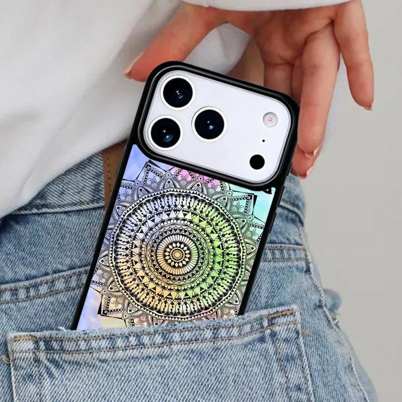 Mandala Mandala Phone Case for iPhone 17ProMax 12 13 14 15 16e 17 Pro Max Plus Air Cover