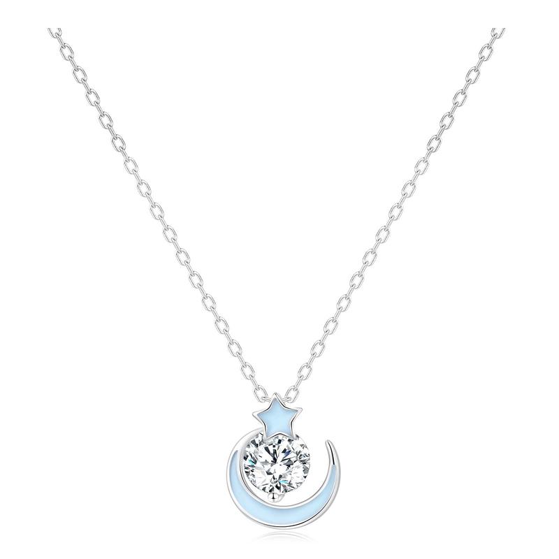 Barbie necklace [ Crystal* Dreaming of the Stars] Accompanying the stars and embracing the moon, romantic niche, light luxury G-Ba2507299