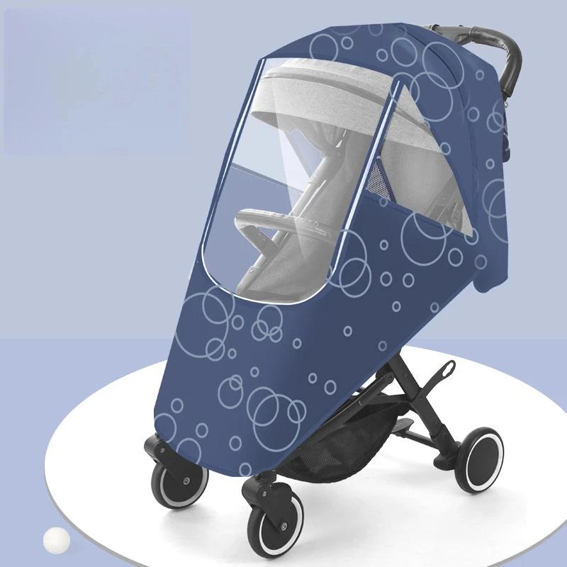 Winter Thicken Baby Stroller Rain Cover - Universal Fit Waterproof Wind/Dust Shield Full Raincoat for Pushchair Accessories