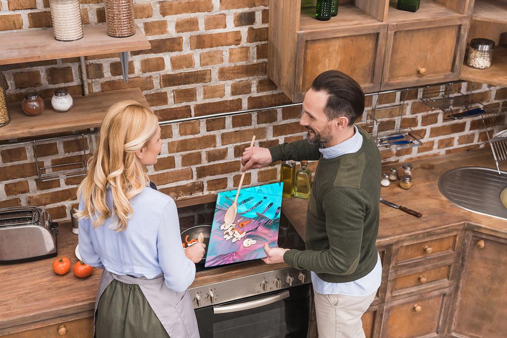 Szklana Płyta Deska Do Krojenia 52X40 Natura