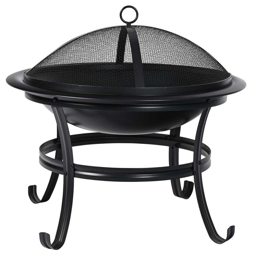 GARDEN FIRE PIT 54cm WITH LID KINGHOFF KH-2030