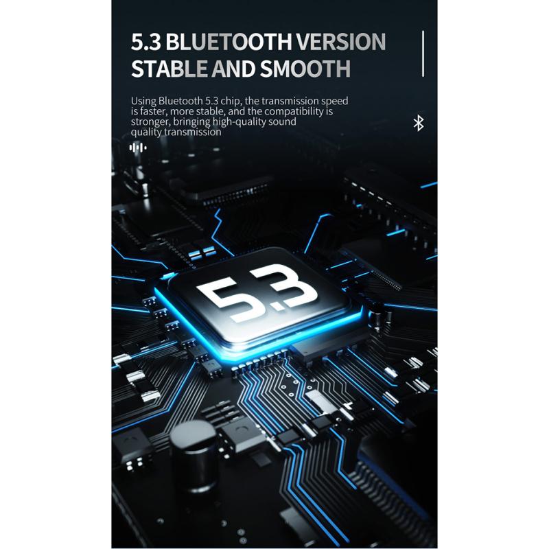 Wireless Bluetooth-compatible Headset K50 Hanging Ear Enc Call Noise Reduction Digital Display
