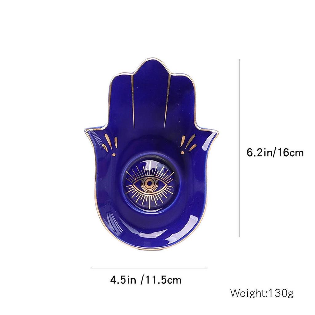 Fatimas Auge Keramikschale vergoldet - Kreative Aufbewahrung für Schmuck, Ringe und mehr