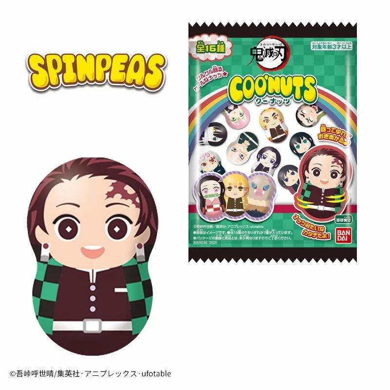 

Demon Slayer Peanut Dumpling Tumbler Agatsuma Zenitsu Kanroji Mitsuri Tokitou Muichirou Spinpeas Figure Model Toys COONUTS 01 Kid Friendly 3cm