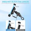 Motorcycle Phone Holder 15W Wireless Charger Motorbike Shock-absorbing Handlebar Mount with C Type Fast Charging Cellphone Stand