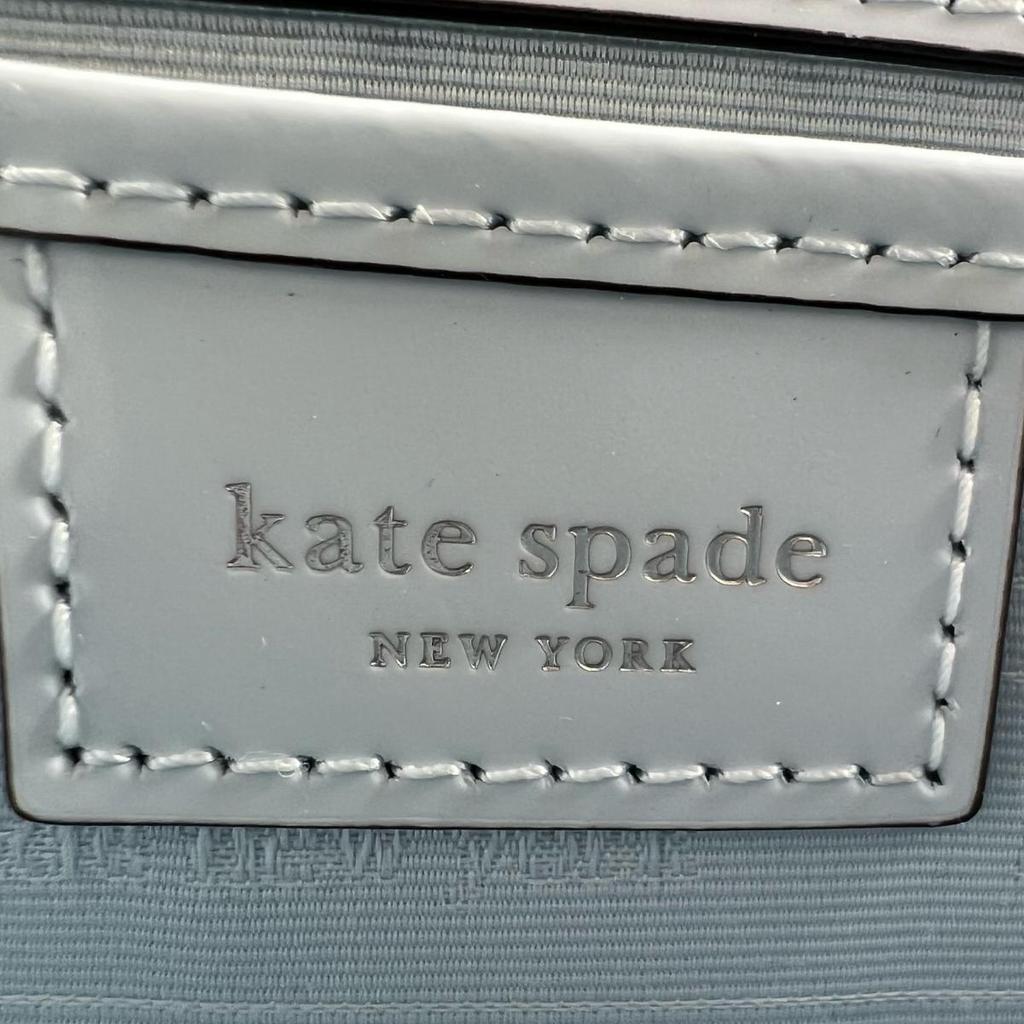 Kate Spade Sam Icon Shoulder Bag Handbag Leather Light Blue Women KB1630084 Used