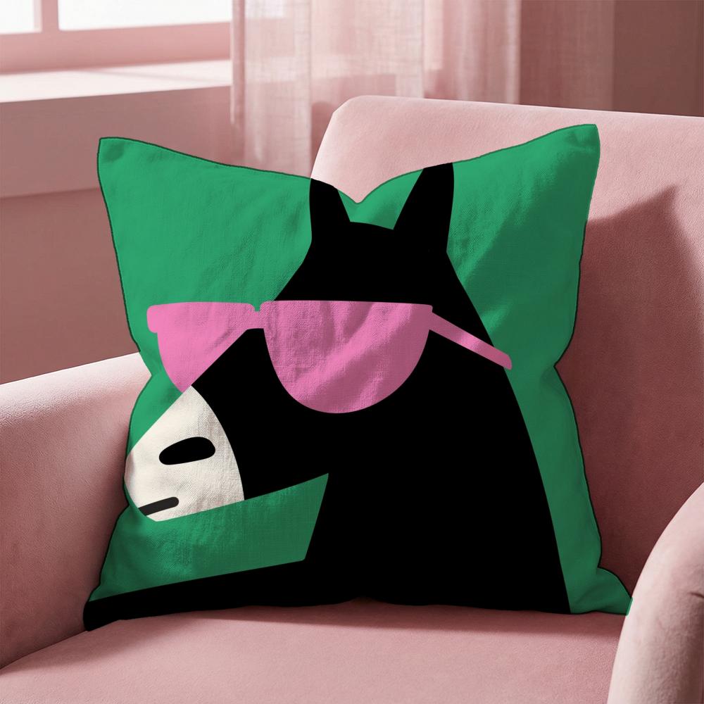 Cartoon Animal Cute Cushion Cover Multi-Scene Pillow Cover for Home & Car - Reversible, Soft & Durable for Daily Use