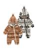 Cozy Autumn & Winter Baby Rompers: Fleece-Lined, Hooded Outfits for Boys & Girls, Perfect for Hundred Days & First Birthdays