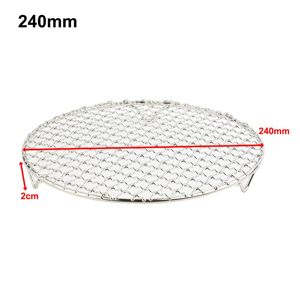 Round Cooling Baking Rack 304 Stainless Steel Wire Oven Grill Sheet Grid Baking Tray For Biscuit/Cookie/Pie/Bread/Cake Baking Ra