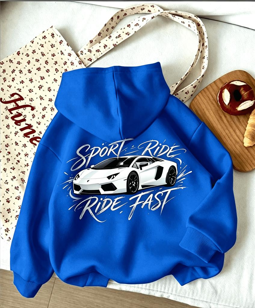 Children's Hoodie Supercar Letter Printing Casual, Comfortable and Soft Spring and Autumn Models Suitable for Birthday Gifts