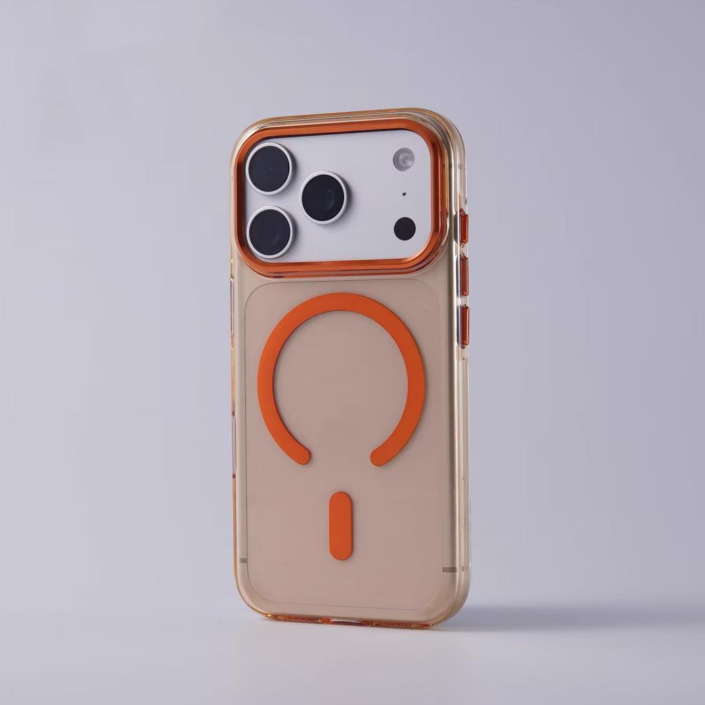 Luxury Matte Armor Shockproof Clear Case For iPhone 17 Air 16 15 14 13 12 Pro Max Plus For Magsafe Wireless Charge Hard PC Cover