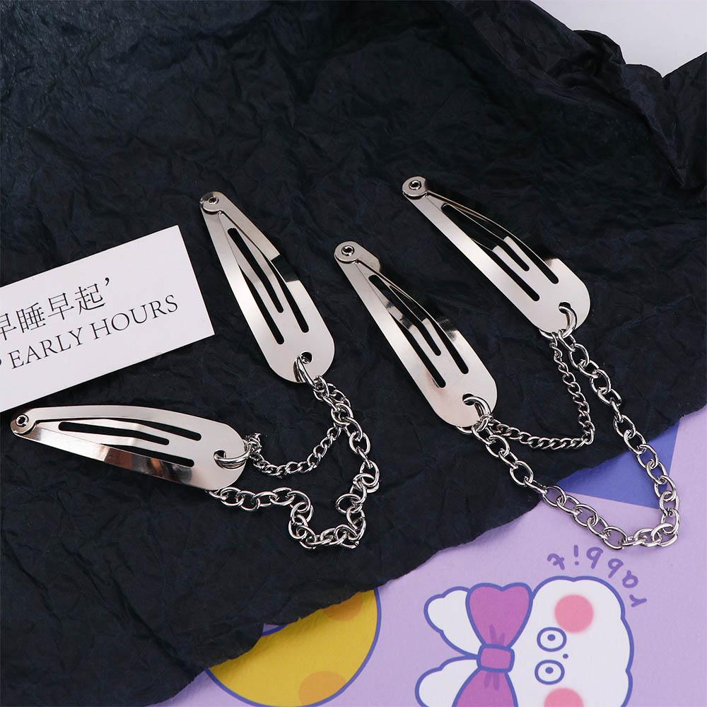 Zinc Zinc Alloy Toy BB Clip Women Hair Accessories Cool Cross Barrette Korean Style Hairpin Punk Hair Clip