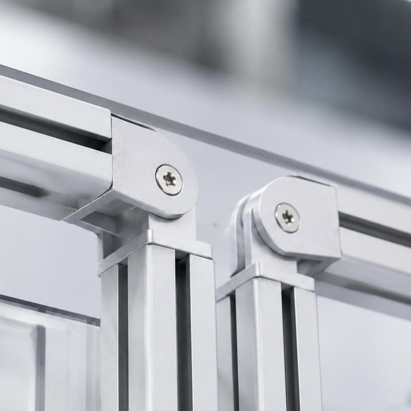2020 3030 Adjustable Hinge Connector Corrosion Resistance European Standard Aluminum Profile Movable Metal Hinge Accessories