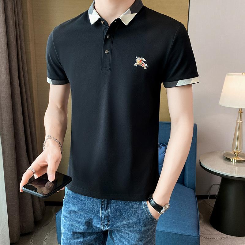 Short Sleeve Korean Thin Solid Color Men 'S Casual Summer Polo Shirt