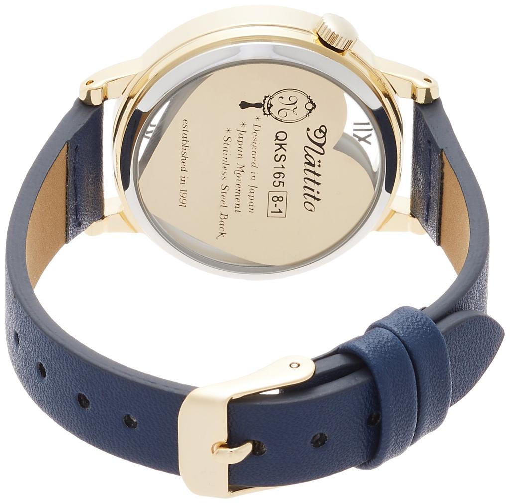 [Fieldwork] Watch Fieldwork Analog Hertz Leather Strap QKS165-4 Women's Navy