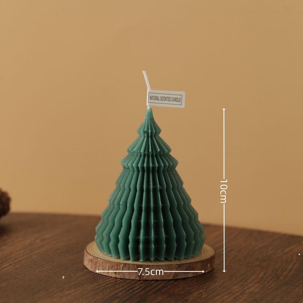 Christmas Origami Soy Wax Scented Candle Handmade Home Decor with Cute Shooting Props Atmosphere Gift for