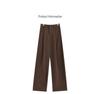 Retro Slimming Melange Wide-Leg Pants for Women - Autumn/Winter Collection