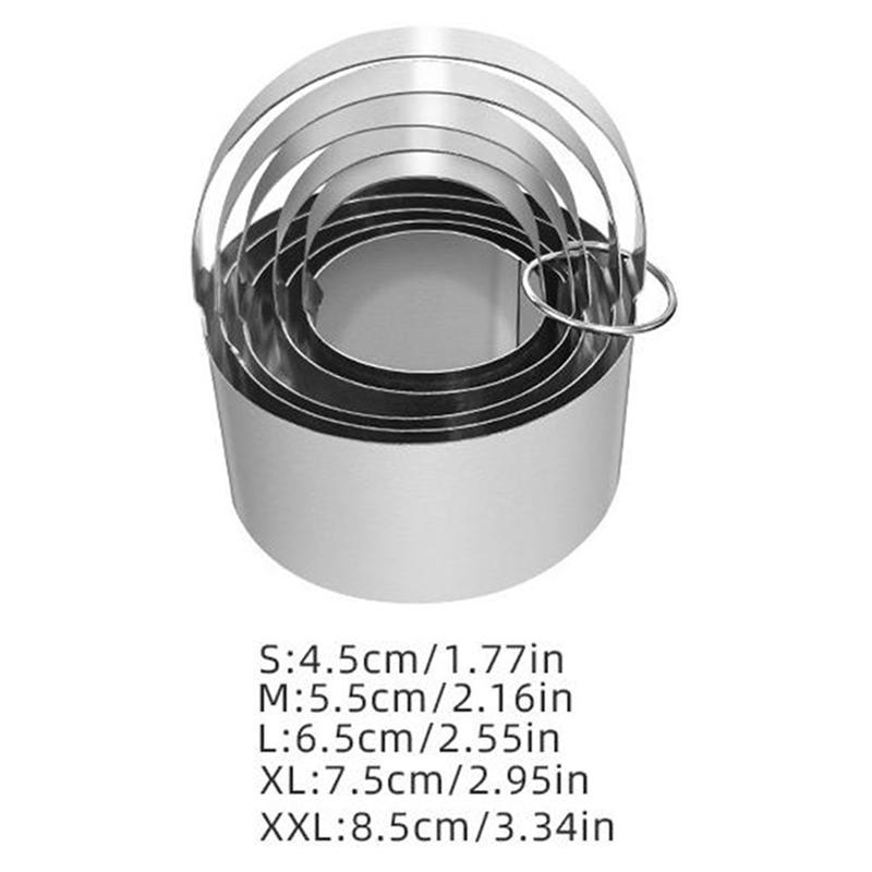 Inel rotund ajustabil din oțel inoxidabil pentru tort, retractabil, inel pentru mousse, ușor de îndepărtat, instrument inel pentru copt