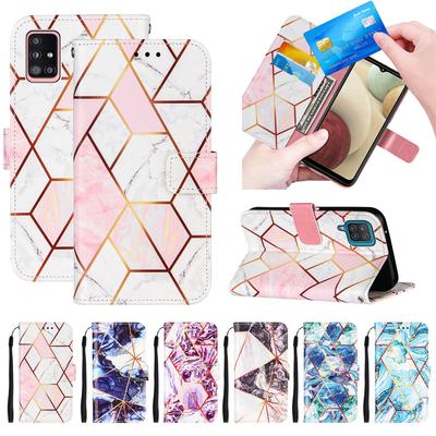 A 51 Magnetic Wallet Phone Case On For Etui Samsung Galaxy A21s A51 A31 A11 A01 A71 Cases Funda Marble Leather Flip Cover Bumper