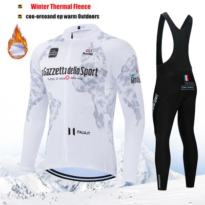 Ropa de Ciclismo Invierno Tour de Italia D'ITALIA Blusa para Hombre Uniforme Disfraz Maillot Polar para Bicicleta Conjunto Deportivo Ropa de Bicicleta 2026