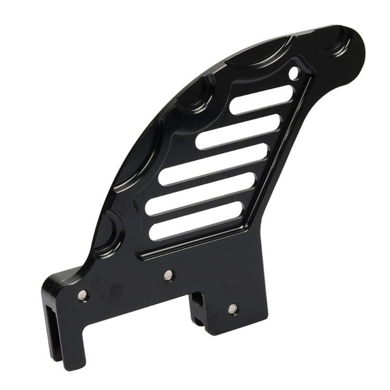 Slotted Motorcycle Rear Brake Disc Guard with Multiple Mounting Openings, Aluminum Body and Smooth Anodized Finish For MC125 MC250 MC250F MC350F