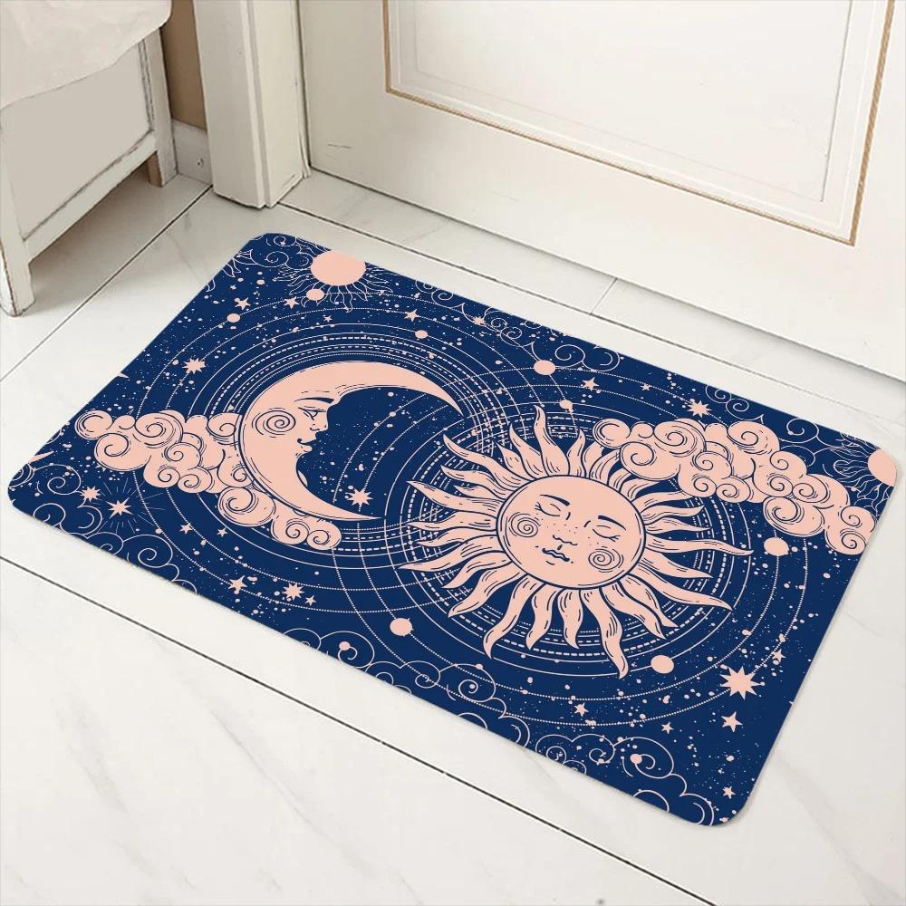 Witch Moon Print Door Mat Decoration Home Bathroom Mat