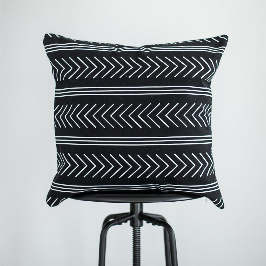 Kissenbezug im nordischen Stil, geometrische Linien, Sofarückenkissenbezug für Wohnzimmer, Kissen aus Baumwolle und Leinen, Autokissen