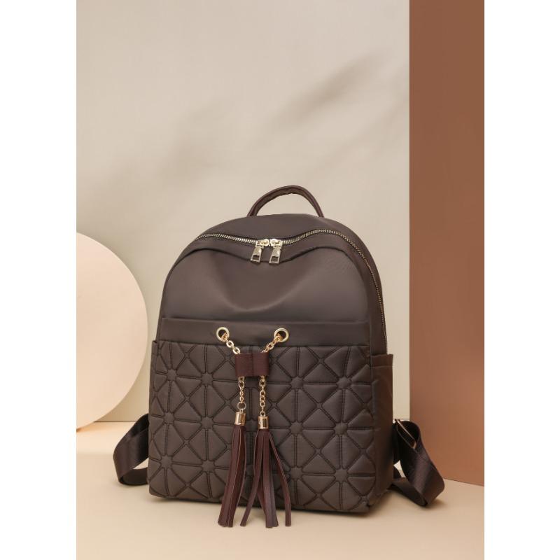 Embroidered thread women's backpack New versatile travel backpack Large capacity commuter student schoolbag