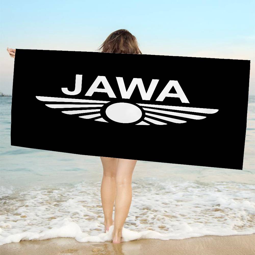 

J-JAWAS logo Microfiber Blanket Quick Drying Beach Towels Oversized Printing Super Absorbent Pool Towel Blanket W40*H60(CM)