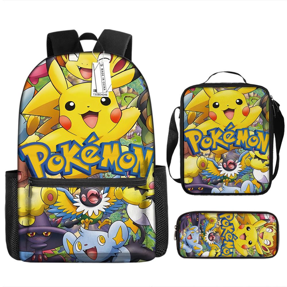 School Season Student Schoolbag Pokémon Pokémon Backpack Cartoon Satchel Pencil Case