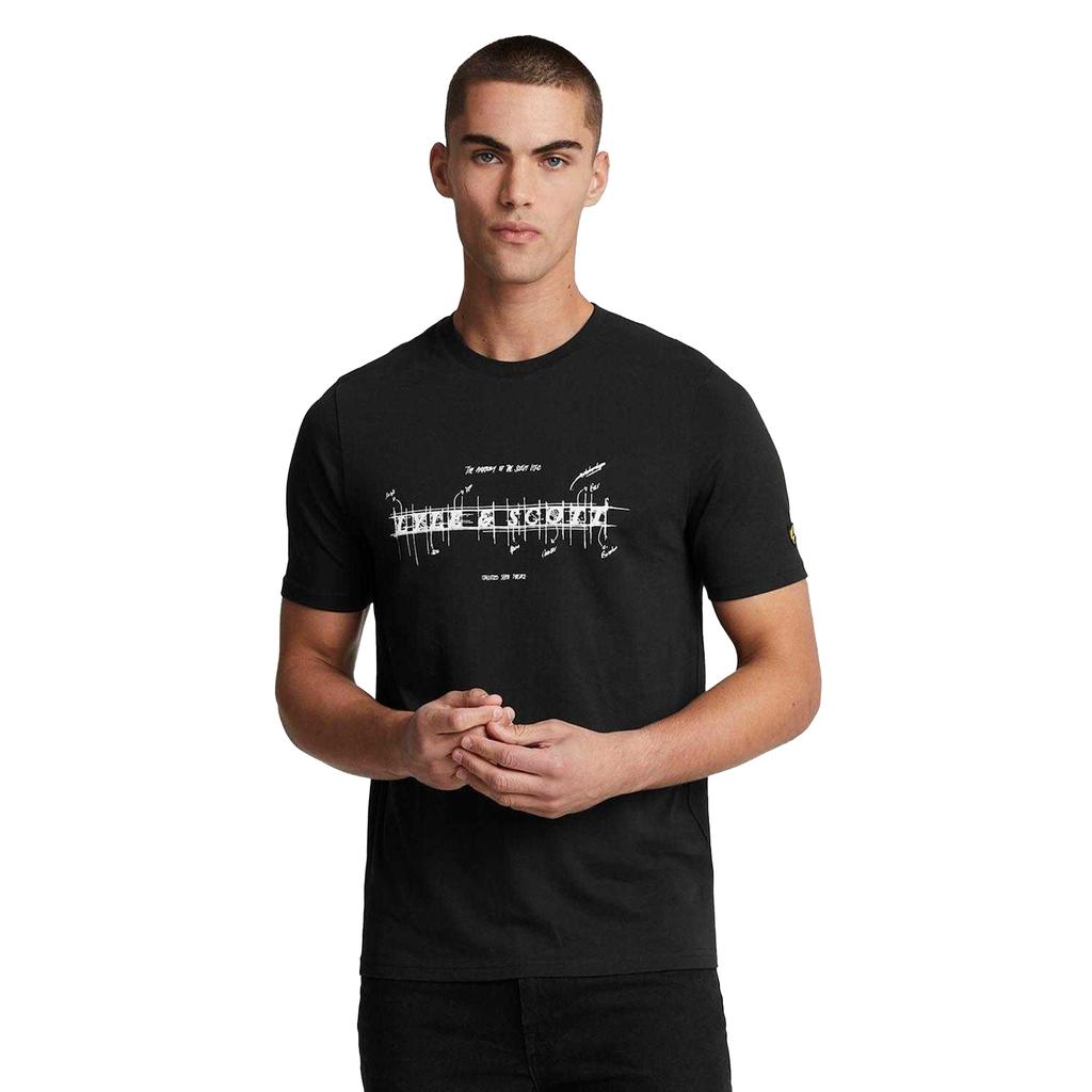 Lyle & Scott Mens Anatomy Of Type Graphic T-Shirt