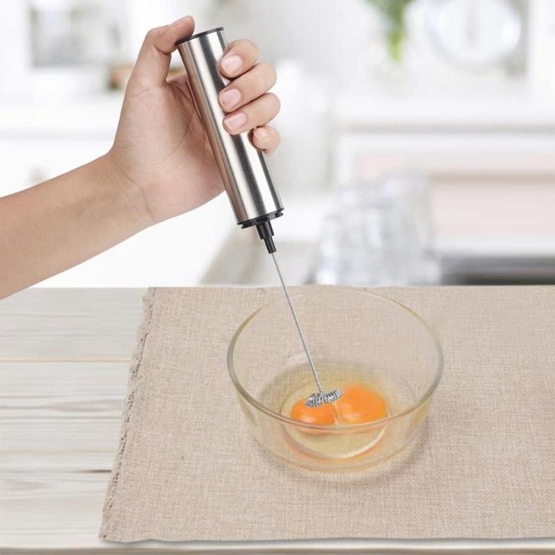 Wireless Rechargeable Electric Milk Frother 3 Speed Handheld Foam Maker Mixer for Latte Cappuccino Hot Chocolate