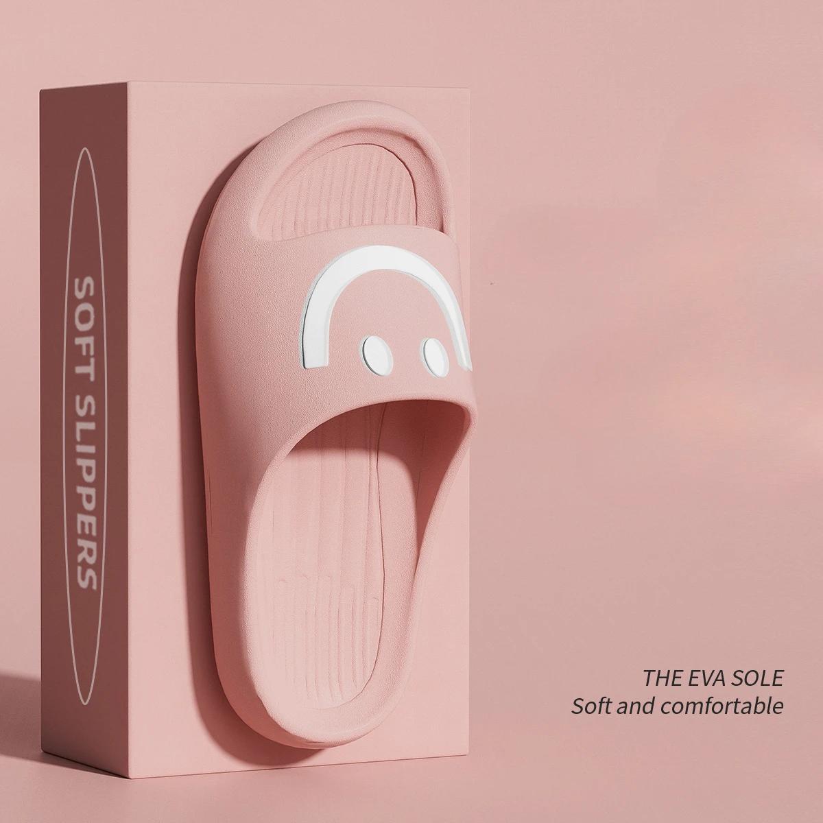 

Smile 2025 Slippers for Women in Summer Indoor Home Use Summer Couples for Men Wearing Anti Slip Sandals for Women in Summer 36-37 розовый