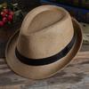 Breathable Wide Brim Beach Hats Ribbon Decoration Summer Weave Shade Sun Caps Straw Hat Fedoras