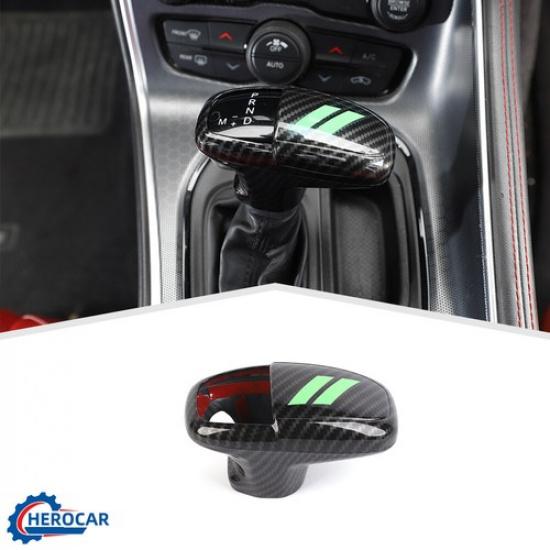 3Pcs Center Gear Shifter Knob Handle Decor Cover Trim for Challenger Charger 15+