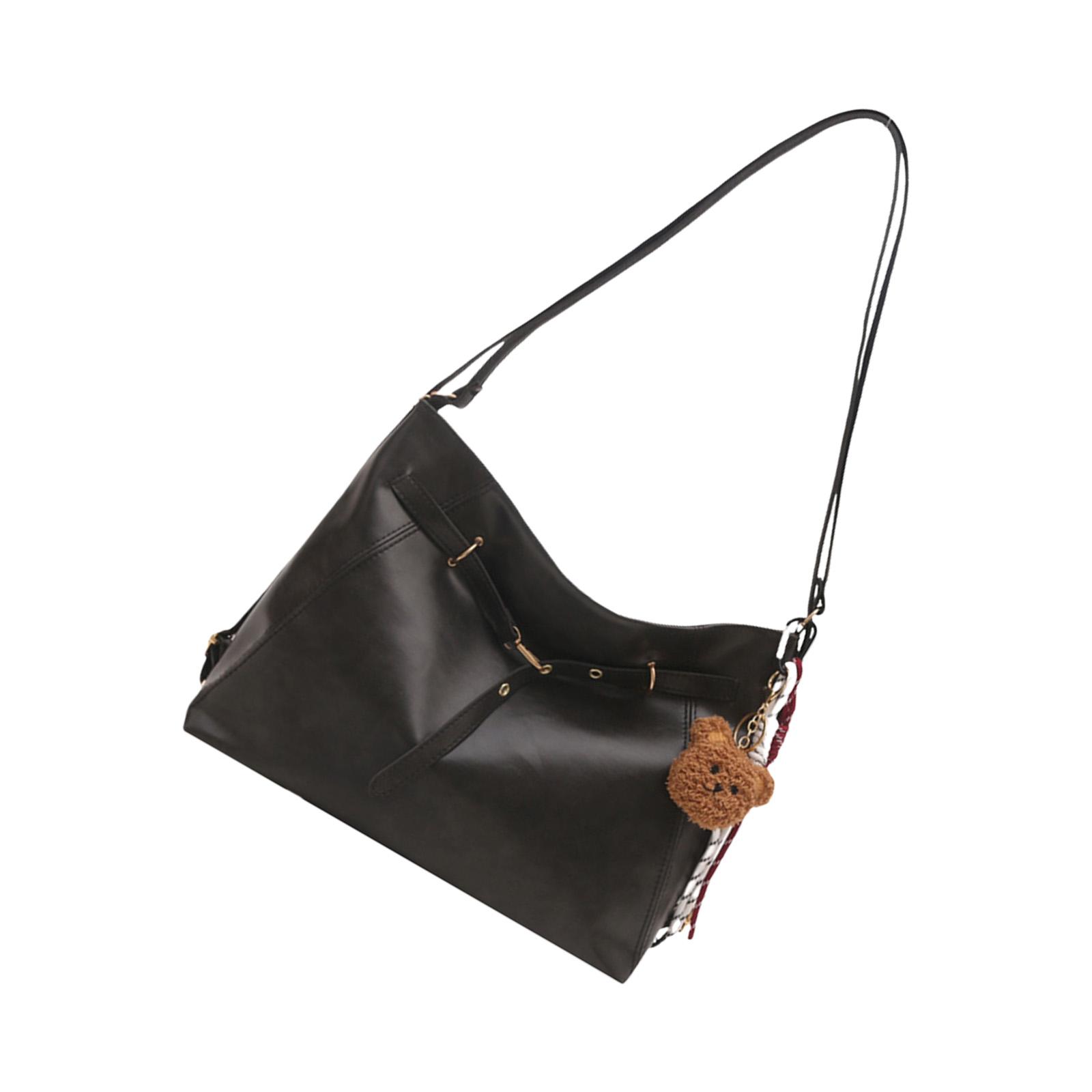 

Женская кожаная сумка через плечо, повседневная многофункциональная сумка на плечо, большая для работы/учебы/шоппинга, повседневная 1