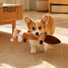 Active Play Pet Accessories Crinkle Animal Dog Toy, Plush Squeaky Chew Fox Raccoon Portable Toys for Travel Squirrel Puppy Teething Toy Small