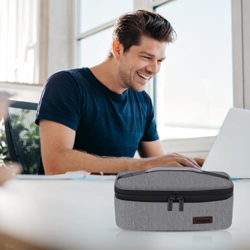 Gloppie Small Lunch Bag, Mini Lunch Box, Insulated Lunch Bag for Men and Women, Petite Lunch Box for Adults, Portable Lunch Pail, Insulated Lunch Cont